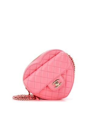 Chanel Cc In Love Heart Bag Quilted #256612C49B